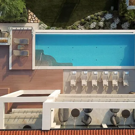 Vlastelini Ii Near Labin - Rabac With Sea View, Beachfront And Wellness Villa Sveta Marina